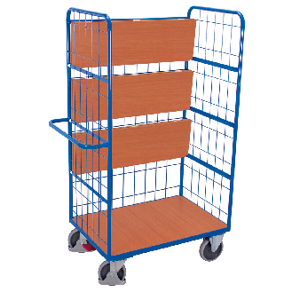 Etagenwagen, hoch und vergittert mit 4 klappbaren Ladeflächen 1175x800mm-Beschreibung lesen