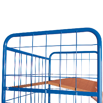Etagenwagen, hoch und vergittert mit 4 klappbaren Ladeflächen 1175x800mm-Beschreibung lesen