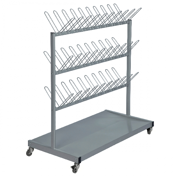 Kongamek Schuh- und Stiefeltrockenwagen 870x540x1200mm grau für 60 Schuhe-Beschreibung lesen
