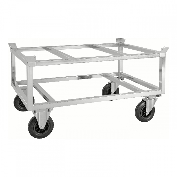 Palettenwagen verzinkt und verschweißt 700mm hoch ohne Bremse für Paletten 1200x800mm Palettenwagen verzinkt und verschweißt 700mm hoch ohne Bremse für Paletten 1200x800mm-Beschreibung lesen