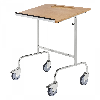 Rollpult mit Schreibplatte 570x800x1300 höhenverstellbar 150kg Tragkraft Rahmen verzinkt mit Bremse