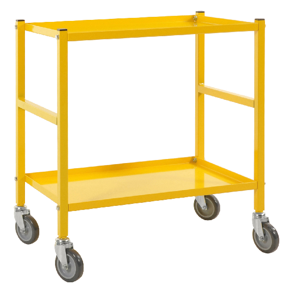 Kongamek Tischwagen 625x414mm Ladefläche in gelb ohne Bremse-Beschreibung lesen