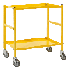 Kongamek Tischwagen 625x414mm Ladefläche in gelb ohne Bremse Kongamek Tischwagen 625x414mm Ladefläche in gelb ohne Bremse