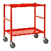Kongamek Tischwagen 625x414mm Ladefläche in rot ohne Bremse Kongamek Tischwagen 625x414mm Ladefläche in rot ohne Bremse