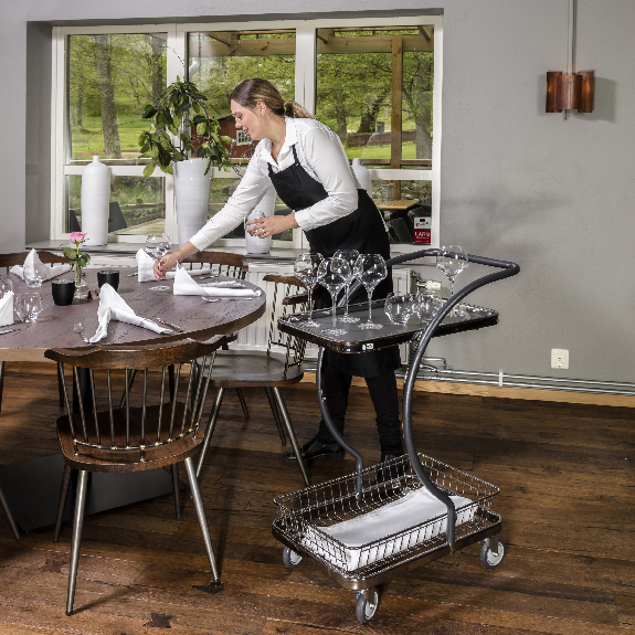 C-Line Tischwagen grau 2 Böden 595x360 mm C-Line Tischwagen grau 2 Böden 595x360 mm-Beschreibung lesen