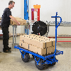 Schwerlastwagen 2500x1000x460mm mit Feststellbremse und Ziehgriff Ø400mm Luftbereifung 1500kg Tragkraft