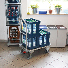 VARIOfit Klappbügelwagen mit Schiebebügel aus Aluminium 720x450mm VARIOfit Klappbügelwagen mit Schiebebügel aus Aluminium 720x450mm