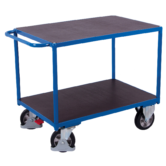 Schwerlast Tischwagen mit Schiebegriff und 2 Ladeflächen 1195x800mm Schwerlast Tischwagen mit Schiebegriff und 2 Ladeflächen 1195x800mm-Beschreibung lesen