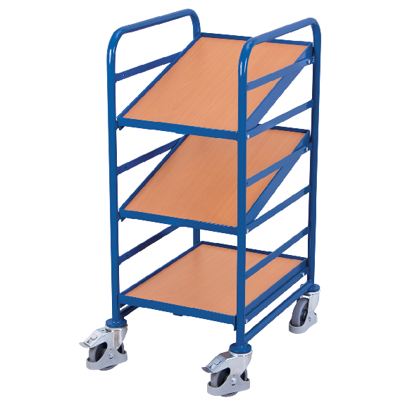 VARIOfit Eurokastenwagen mit 2 neigbaren Holzböden 410x610mm VARIOfit Eurokastenwagen mit 2 neigbaren Holzböden 410x610mm-Beschreibung lesen