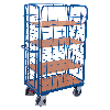Etagenwagen, hoch und komplett vergittert mit 4 Etagen 1000x600mm