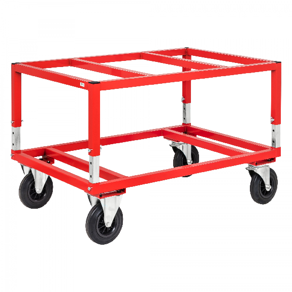 Palettenwagen in rot höhenverstellbar 655mm hoch ohne Bremse für Euro-Paletten 1200x800mm Palettenwagen in rot höhenverstellbar 655mm hoch ohne Bremse für Euro-Paletten 1200x800mm-Beschreibung lesen
