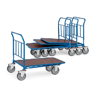 Chariot emboîtable, plateau antidérapant hydrofuge-Lire la description