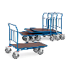 Chariot emboîtable, plateau antidérapant hydrofuge
