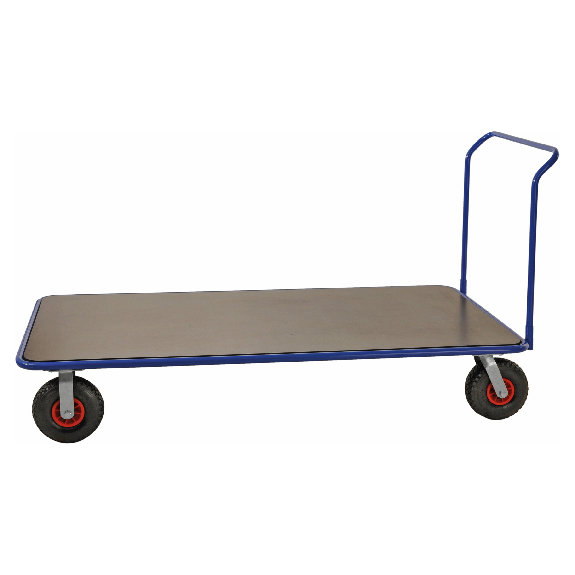 Extra großer Plattformwagen 2150x1000x1120 mit Schiebegriff und Luftbereifung-Beschreibung lesen