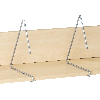 Kongamek Archivwagen in weiß mit 2 schrägen Böden 820x720mm 4 Buchstützen und 50kg Tragkraft Kongamek Archivwagen in weiß mit 2 schrägen Böden 820x720mm 4 Buchstützen und 50kg Tragkraft
