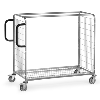 Kommissionierwagen aus Drahtschweißgitter, 1225 mm hoch 1250x610-Beschreibung lesen