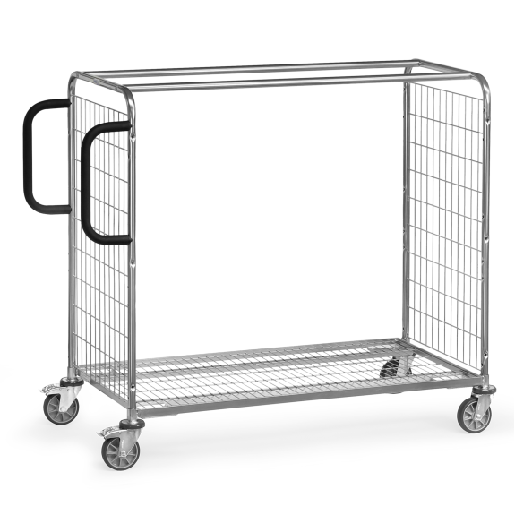 Kommissionierwagen aus Drahtschweißgitter, 1225 mm hoch 1250x610-Beschreibung lesen