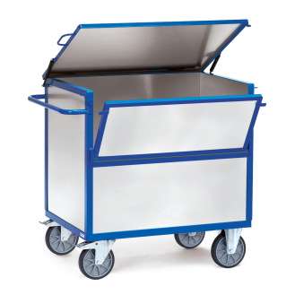 Blechkastenwagen Wände und Deckel aus verzinktem Stahlblech 1200x800-Beschreibung lesen