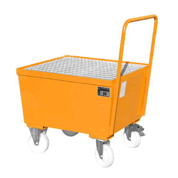 Fahrbare Auffangwanne AW-F 1, max. 1 Fässer, Gelborange Fahrbare Auffangwanne AW-F 1, max. 1 Fässer, Gelborange-Beschreibung lesen