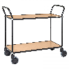 Kongamek Design Servierwagen in schwarz mit 2 Böden 760x430mm in Bucheoptik ohne Bremse Kongamek Design Servierwagen in schwarz mit 2 Böden 760x430mm in Bucheoptik ohne Bremse