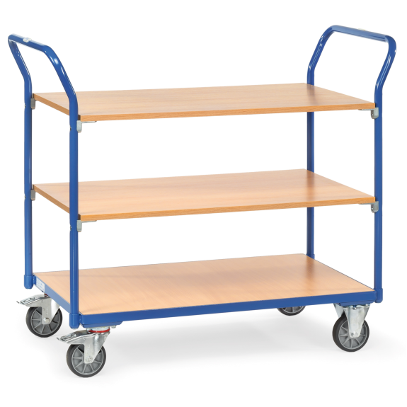 Fetra Tischwagen 3 Etagen 1000x600mm Ladefläche Fetra Tischwagen 3 Etagen 1000x600mm Ladefläche-Beschreibung lesen