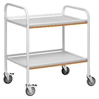 Kongamek Tablettwagen 765x520x895mm pulverbeschichtet in blau mit Bremse-Beschreibung lesen