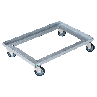 Kongamek Rollwagen verzinkt 616x416x128mm mit 4 Lenkrollen ohne Bremse-Beschreibung lesen