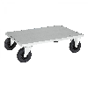 Plattformwagen, verzinkt mit Ladefläche 1200x800x260mm Gummibereifung und Bremse