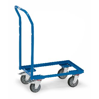 Fetra Eurokasten-Roller mit Schiebebügel, offener Rahmen für 600x400 mm Eurokästen-Beschreibung lesen