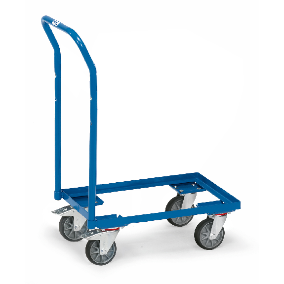 Fetra Eurokasten-Roller mit Schiebebügel, offener Rahmen für 600x400 mm Eurokästen-Beschreibung lesen