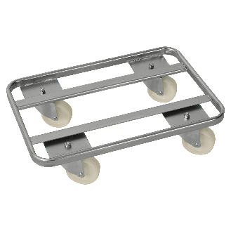 Kongamek Rollwagen verzinkt 600x400x160mm mit 4 Lenkrollen und 300kg Tragkraft-Beschreibung lesen