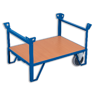 Rollplatte 500kg Tragkraft mit 4 stirnseitigen Aufbauten 1190x785mm-Beschreibung lesen