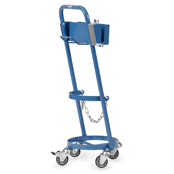 Fetra Stahlflaschenroller für 1 Propangasflasche 11 kg Inhalt, Ø 300 mm Schrumpfpistolen und Anwärm/Abbflammbrenner Halterung Fetra Stahlflaschenroller für 1 Propangasflasche 11 kg Inhalt, Ø 300 mm Schrumpfpistolen und Anwärm/Abbflammbrenner Halterung-Beschreibung lesen