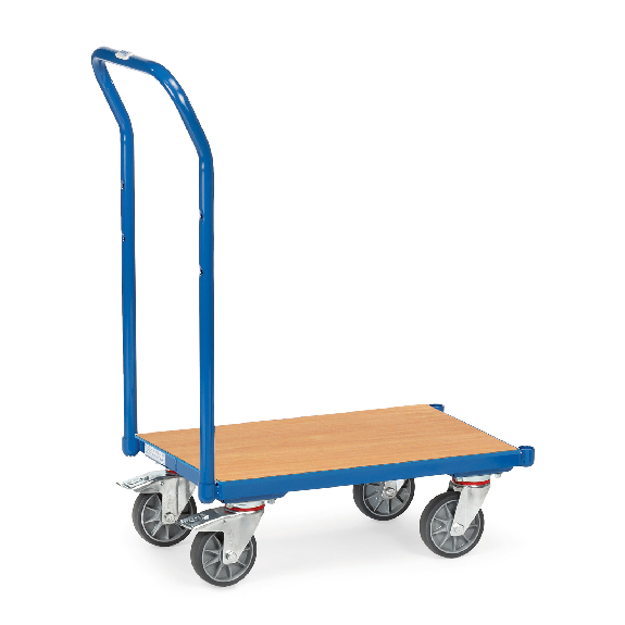 Fetra Eurokasten-Roller mit Holzwerkstoffplatte ohne Rand und Schiebebügel Fetra Eurokasten-Roller mit Holzwerkstoffplatte ohne Rand und Schiebebügel-Beschreibung lesen