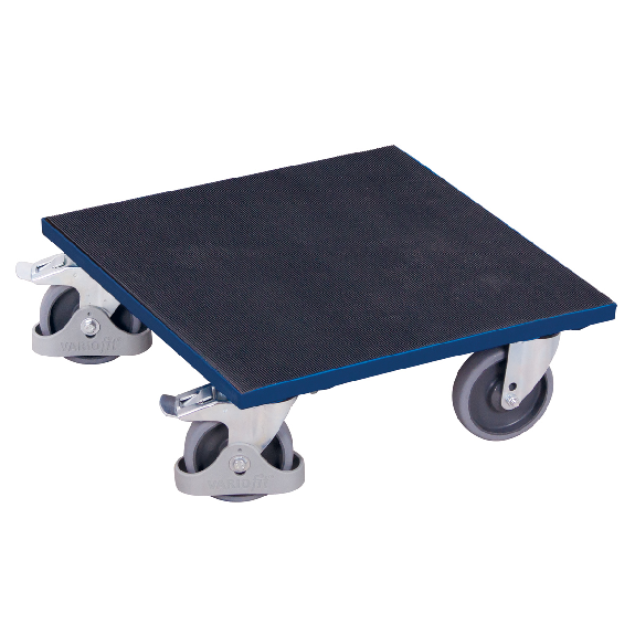 VARIOfit Kistenroller mit Riefengummi und Radfeststeller 500x500mm-Beschreibung lesen