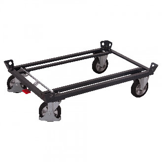VARIOfit Palettenfahrgestelle für Gitterboxen/Europaletten mit Gummibereifung 1200kg Tragkraft 1010x810mm Anthrazitgrau-Beschreibung lesen