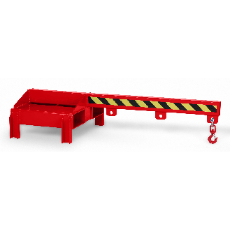 Lastarm Typ RLA-DST bis zu 1000kg Tragkraft für Deichselstapler RAL 3000 Feuerrot-Beschreibung lesen