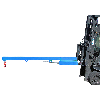 Brazo de carga de acero 2400 mm, capacidad 250-2500 kg