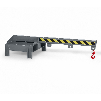 Lastarm Typ RLA-DST bis zu 1000kg Tragkraft für Deichselstapler RAL 7005 Mausgrau-Beschreibung lesen