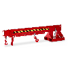 Kranarm Typ RKA5 bis zu 5000kg Tragkraft RAL 3000 Feuerrot