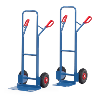 Fetra Stahlrohrkarre Höhe 1300 mm, Schaufel 250x320mm Polyurethanbereifung-Beschreibung lesen