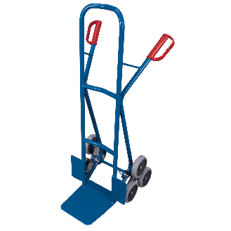 Treppenkarre 200kg Tragkraft mit 2 dreiarmigen Radsternen Maße 610x630x1310mm-Beschreibung lesen
