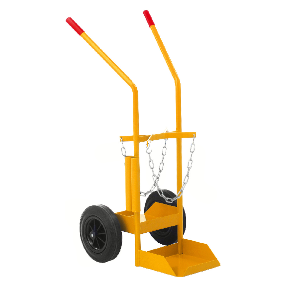 Kongamek Gasflaschenwagen 530x1080x550mm für 50l-Fässer mit 80kg Tragkraft-Beschreibung lesen