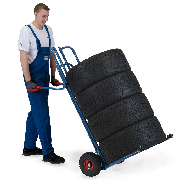 Reifenkarre mit Spreizaufnahmen 575mm Schaufeltiefe mit Luft-Bereifung und Anlaufrollen Reifenkarre mit Spreizaufnahmen 575mm Schaufeltiefe mit Luft-Bereifung und Anlaufrollen-Beschreibung lesen