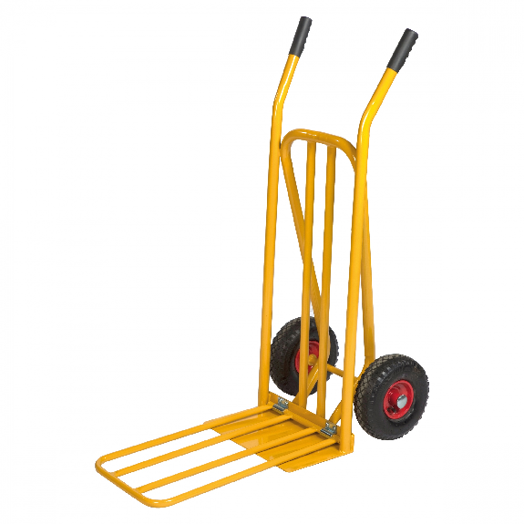 Kongamek Gepäck- und Sackkarre, klappbar 920x480x1170mm in gelb mit 250kg Tragkraft und pannensicherer Bereifung Kongamek Gepäck- und Sackkarre, klappbar 920x480x1170mm in gelb mit 250kg Tragkraft und pannensicherer Bereifung-Beschreibung lesen