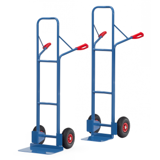 Fetra Stahlrohrkarre Höhe 1600 mm, Schaufel 250x320mm Polyurethanbereifung-Beschreibung lesen