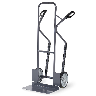 Fetra Stahlrohrkarre Höhe 1300 mm Schaufel 300x480mm 300kg Tragkraft mit ESD-Vollgummibereifung-Beschreibung lesen