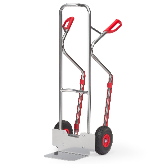 Fetra Alukarre Höhe 1300mm Schaufel 250x320mm mit Kunststoff-Gleitkufen und Polyurethanbereifung-Beschreibung lesen
