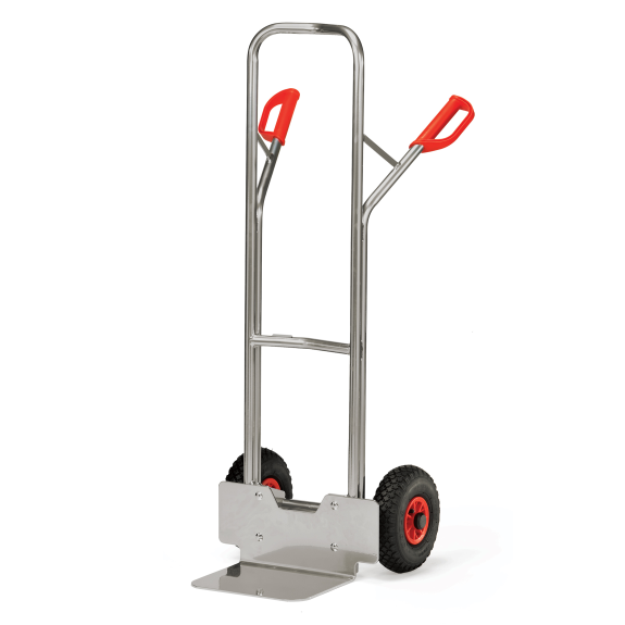 Fetra Alukarre mit Polyurethanbereifung Höhe 1300 mm Schaufel 300x480 mm-Beschreibung lesen