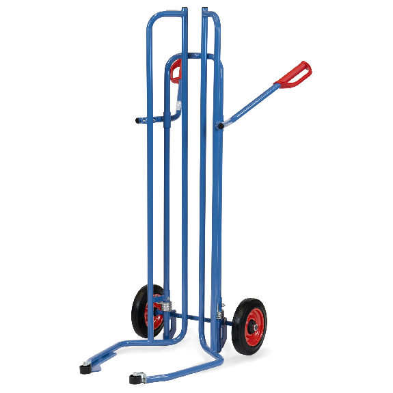 Carretilla para neumáticos con soportes de separación 575 mm profundidad de pala neumáticos macizos y rodillos de arranque-Leer más